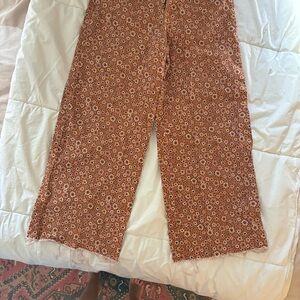 Boho Floral Wide Leg Pants